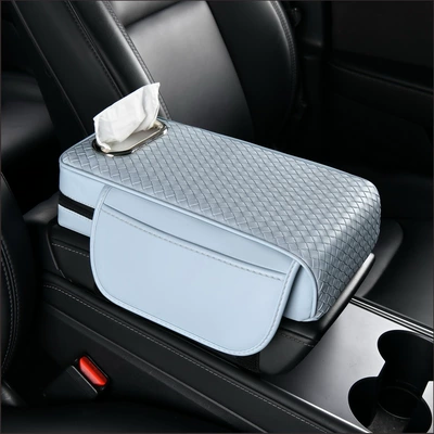 In-Car Storage, Armrest box pad - blue
