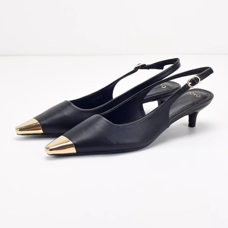 Original Australian Export Women's Shoes with Metal Toe Cap, Fresh Style, Square Toe, Shallow Cut, Thin Heel, Mid-Heel, Closed Front, Open Back Original Australian Export Women's Shoes with Metal Toe Cap, Fresh Style, Square Toe, Shallow Cut, Thin Heel, Mid-Heel, Closed Front, Open Back