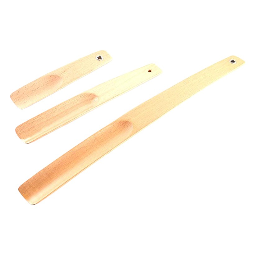 Extractor del zapato de madera sólida de la venta directa de la fábrica, dibujo, muestra, haciendo mercancías, tirador del zapato, marca registrada del laser