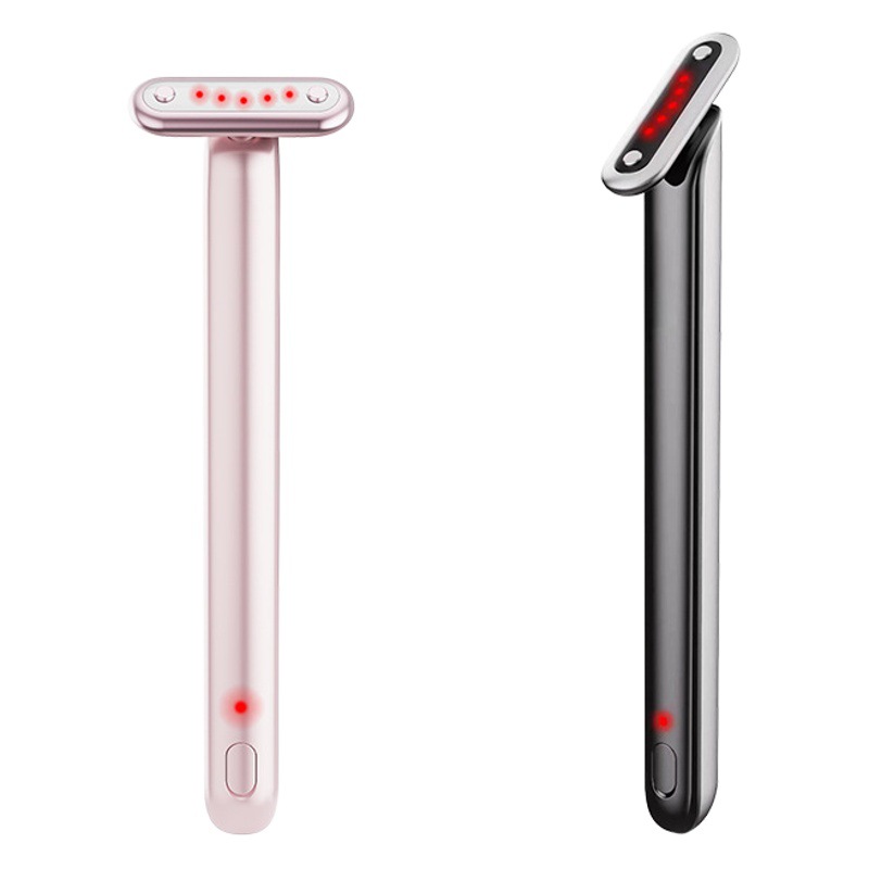 Instrumento de belleza ocular EMS Microcorriente Masaje ocular Instrumento de belleza ocular Instrumento de introducción de crema de ojos calefactora 7 Instrumento de rejuvenecimiento de la piel con luz de color