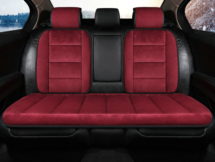 Thickened Velvet Warm Car Seat Cushion for Winter, Suitable for Sedan, Office, and Home Use, Autumn and Winter Seat Cushion for Single or Front Passenger Seat