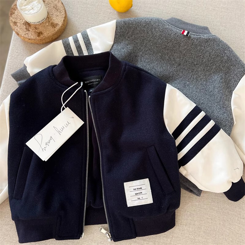 Children's Jacket 2025 Winter Popular Korean Style Patchwork Leather Jacket for Boys and Girls Stylish Warm Jacket Children's Jacket 2025 Winter Popular Korean Style Patchwork Leather Jacket for Boys and Girls Stylish Warm Jacket