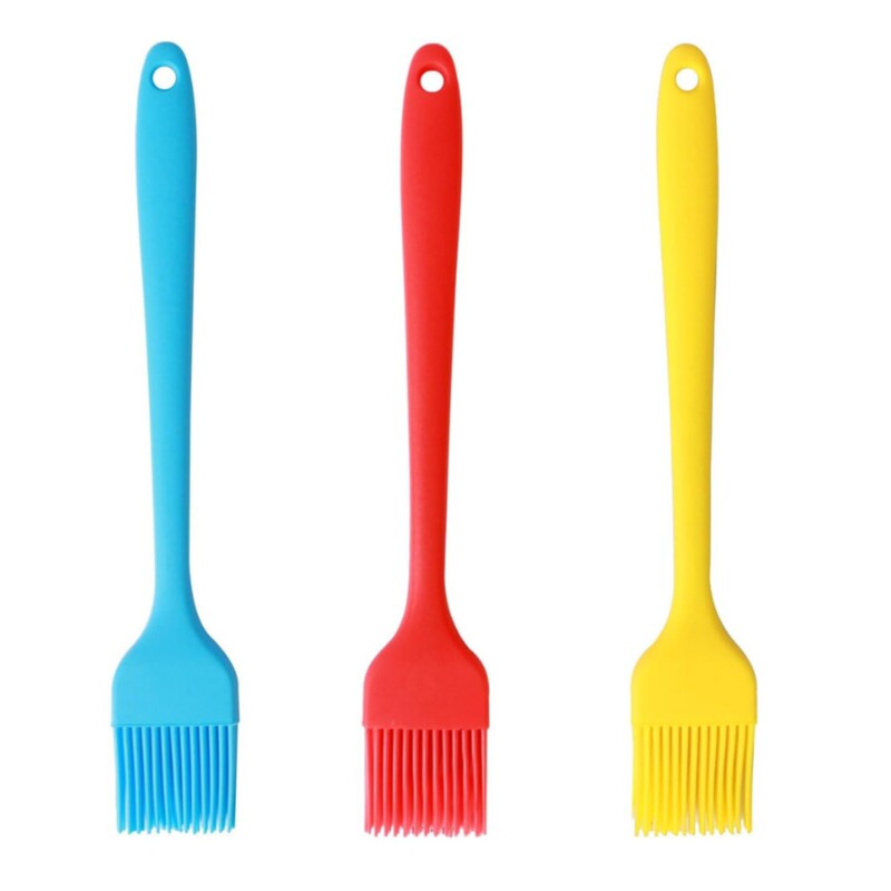 Cross-Border Small Silicone Oil Brush Barbecue Brush High Temperature Resistant 21cm Baking Cloth Special Barbecue Brush 3Pcs Cross-Border Small Silicone Oil Brush Barbecue Brush High Temperature Resistant 21cm Baking Cloth Special Barbecue Brush 3Pcs