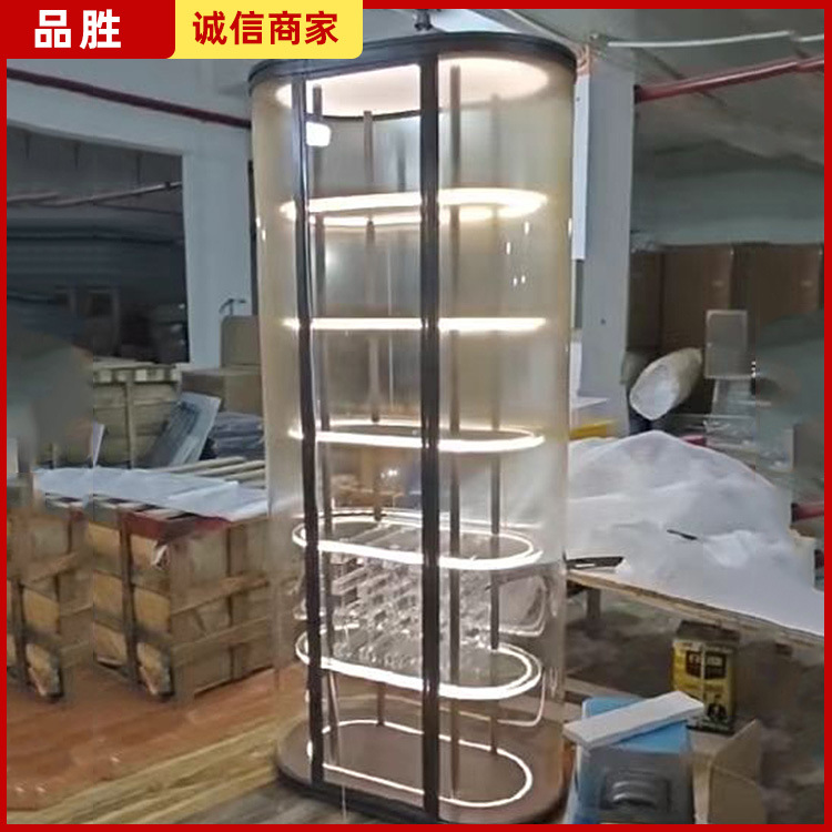 亚克力玄关柜展示架商用餐厅亚克力发光酒柜加工