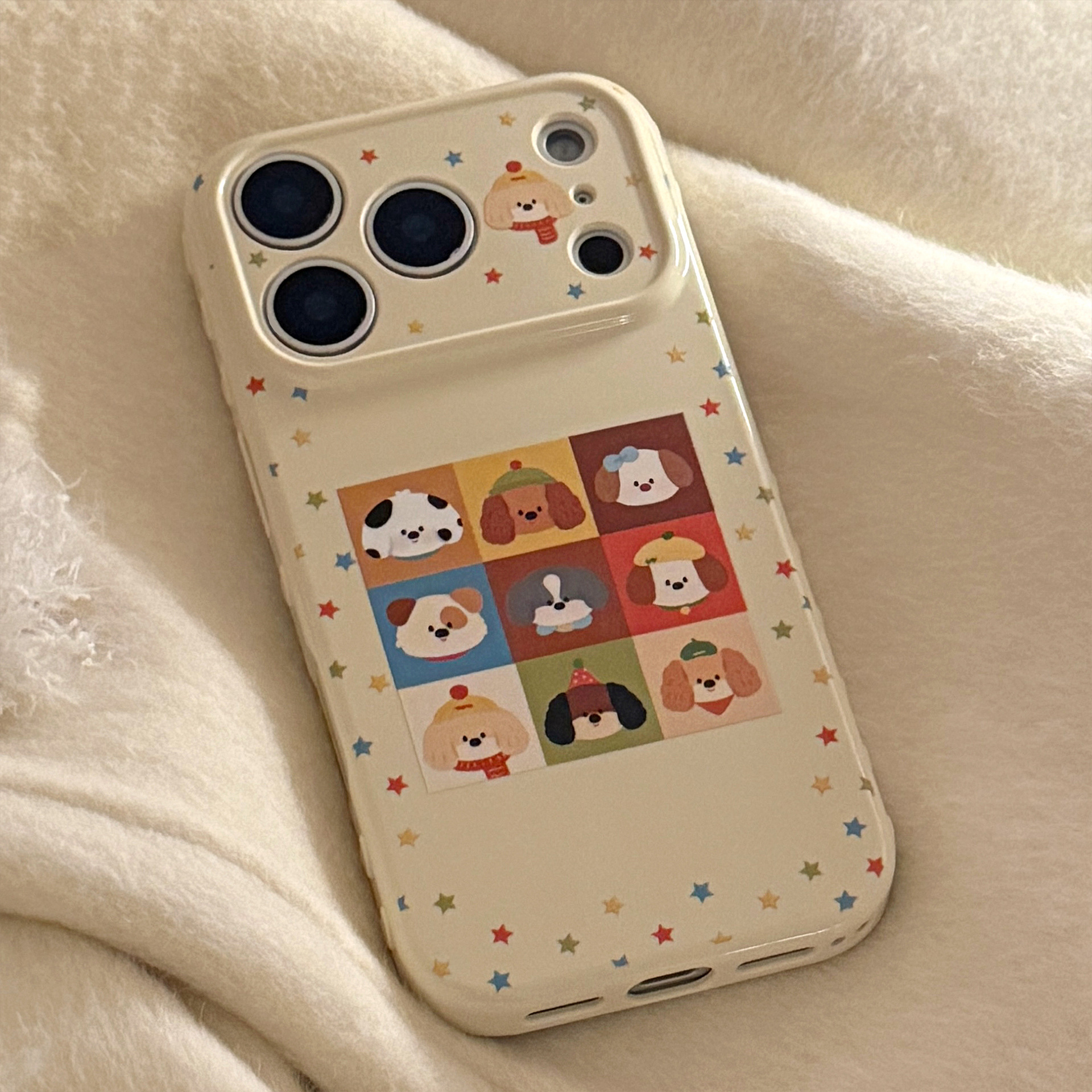 Custodia per telefono con stelle colorate per iphone pro max_voghion.com