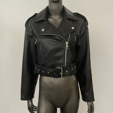 2024春秋款机车外套显瘦PU皮春款皮衣欧货小个子短款皮衣女高级感