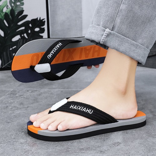 Men's Sports Slippers Herringbone Sandals Summer Outdoor Wear Wholesale Men's Cool Slippers Outdoor Beach Anti-Slip Waterproof