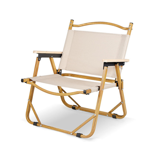 Outdoor portable folding chair Kermit chair aluminum alloy camping table ultra-light backrest seat camp supplies beach chair