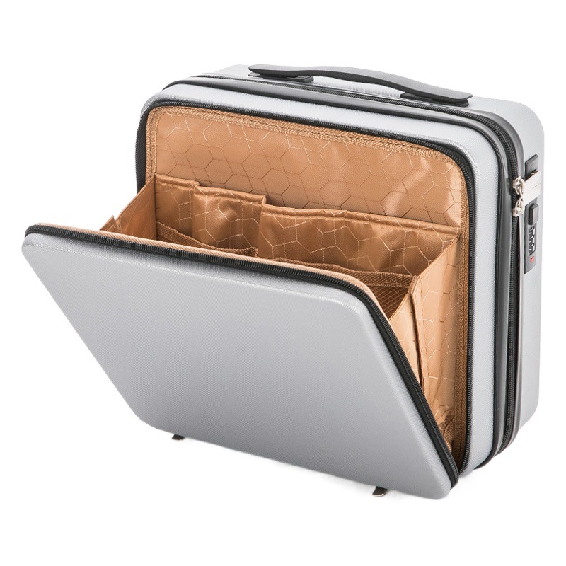 Maleta maquillaje pequeña caja de equipaje Mini caja de contraseña de 16 pulgadas pequeña maleta ligera bolsa de almacenamiento ipad