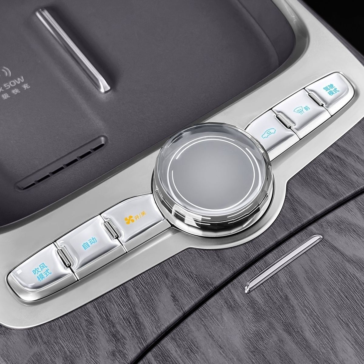 Suitable for Geely Galaxy M9 Central Control Button Stickers, Anti-Scratch Adhesive Protective Stickers, Center Console Button Protection Stickers
