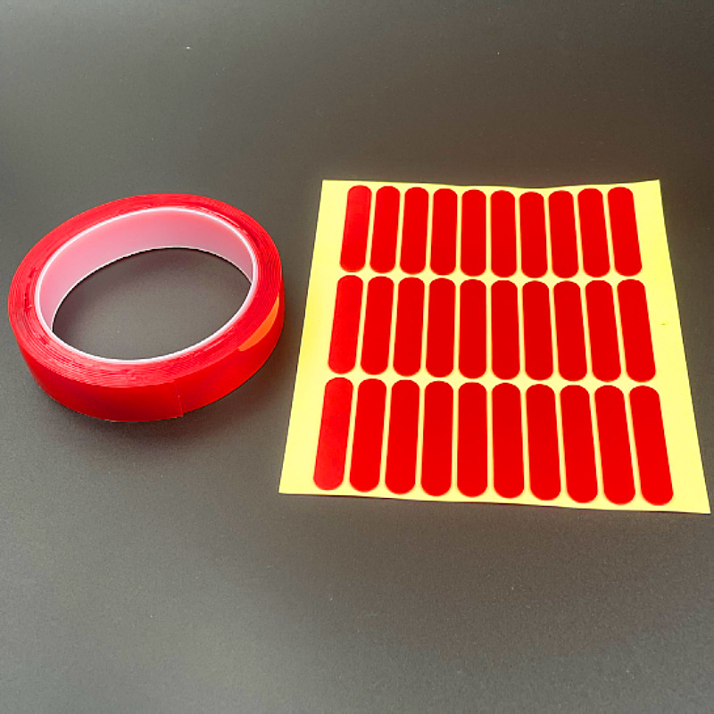 Red film acrylic double-sided adhesive, car waterproof nano double-sided adhesive, strong no-mark transparent nail art display tape