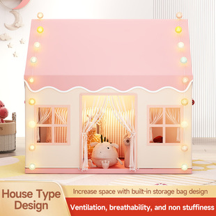 Children's Tent Indoor Girl Boy Castle Small House Toy House Princess Dream Bed Game Secret Base