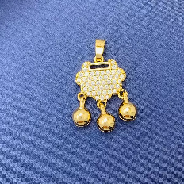 【024】 Micro -inlaid bell lock*golden color