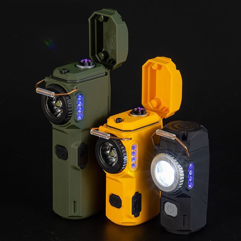 Multifunctional Fast-charging Lighter, Outdoor Night Fishing Multi-level Lighting Flashlight, Portable Waterproof_voghion.com