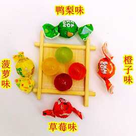 俄罗斯糖果如胜乒乓球水果味夹心糖500g进口糖果零食喜糖年货包邮