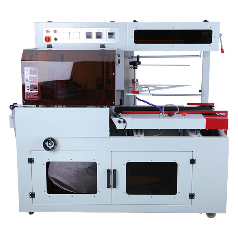 Máquina de envasado de película Termocontraíble automática Máquina de sellado y corte de tipo L Caja de regalo cosmética Sellado de mantenimiento fresco Embalaje Termocontraíble