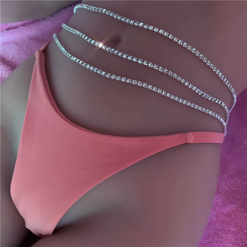 Sexy shiny beach swimwear, European style