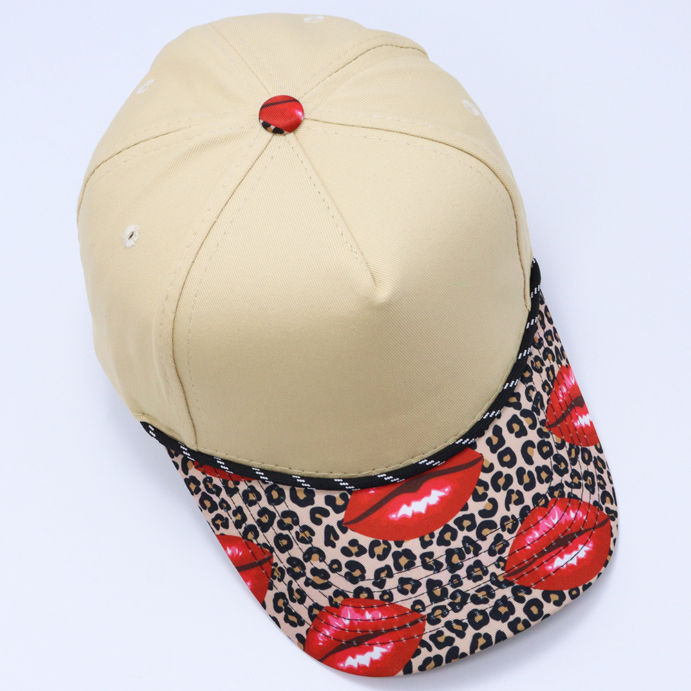 Modieuze dames baseballcap five panel in colorblock stijl_voghion.com