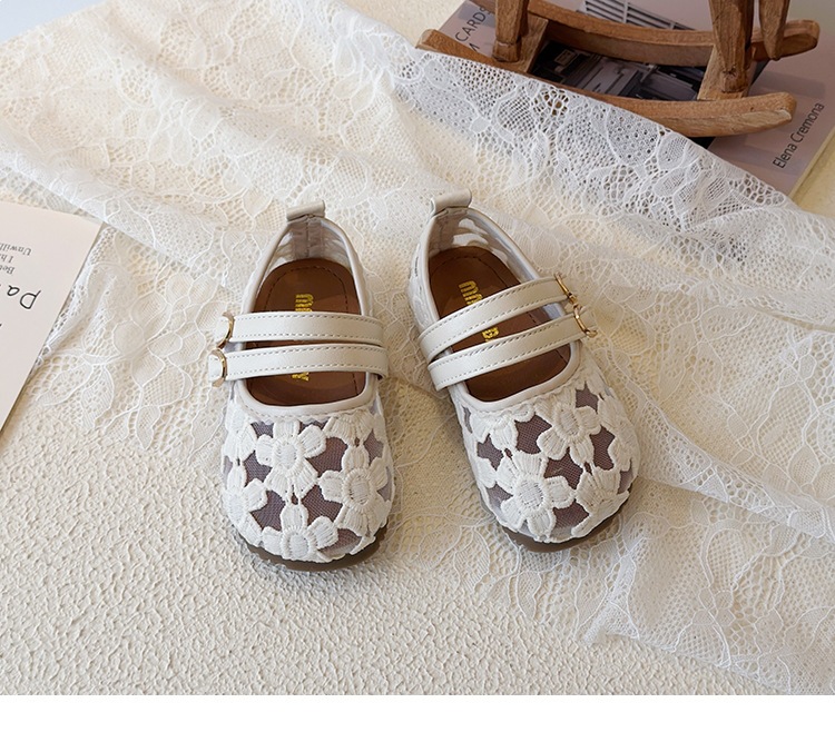 Bailarinas de rede respirável para bebé menina sapatos macios_voghion.com
