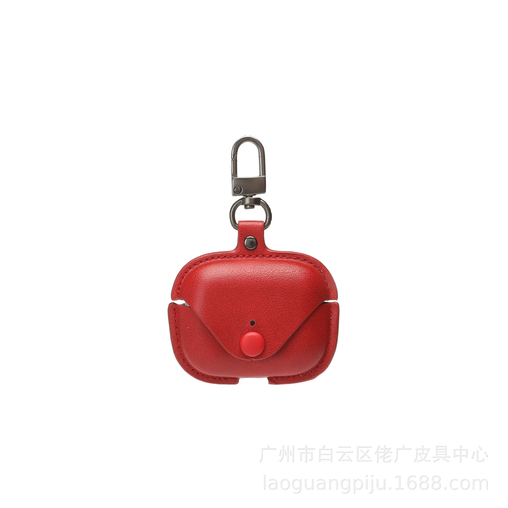 Защитный чехол из ПУ кожи (AirPods) совместим с AirPods 1/2/3/Pro/Pro2/Pro3/4, брелок-ключница