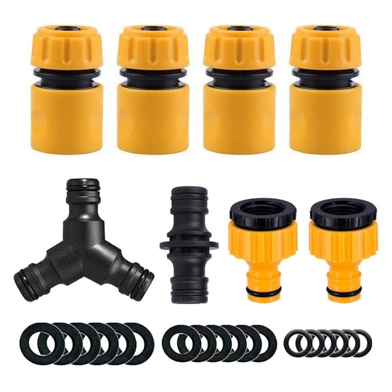 Conector de tubería de agua del jardín traje conector de manguera de jardín del hogar grifo de agua conexión rápida conector de lavado de coches recto