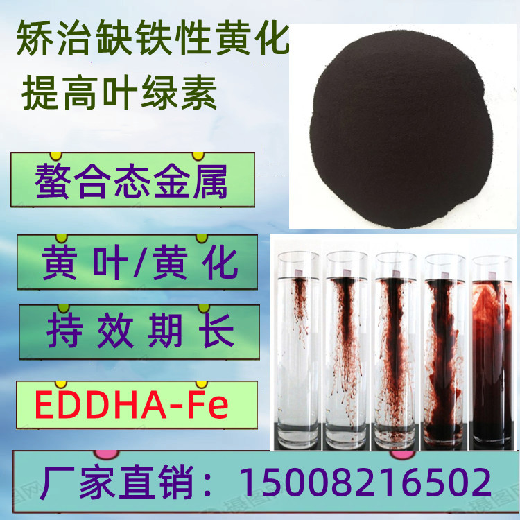厂家供应螯合铁 EDDHA-Fe-6% 农作物叶面喷施用铁肥 EDDHA螯合铁