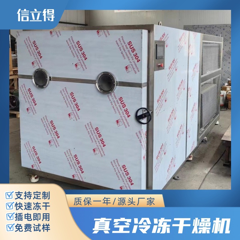 菠菜黄瓜低温脱水烘干机 藕片竹笋真空冻干机 蓝莓水果冷冻干燥机