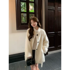 皮草;女式毛呢外套;大码毛呢外套