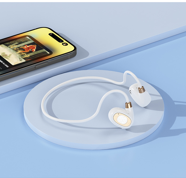 新しい気伝導Bluetoothヘッドセット、痛みのない骨伝導スポーツネックバンド型ビジネスBluetooth、AppleとHuaweiに適しています|undefined