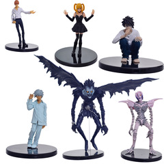 デスノート夜神月Lフィギュア全6種類夜神月公仔弥海砂二次元デスクトップフィギュア置物