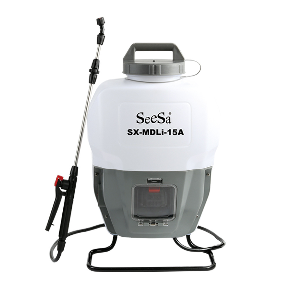 Aplicador de pesticidas con pulverizador eléctrico de 15L, batería de litio, varilla telescópica extendida para huertos MDLI-15A. image 6
