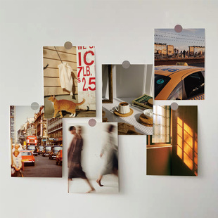10 ins Style High-looking Twilight Linlang Cards Sunset Heart-warming Postcards Interior Wall Decoration Wall Stickers