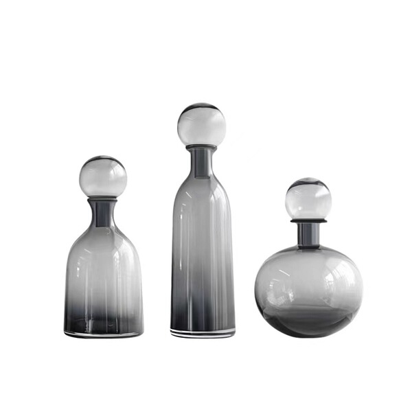 Nordic INS minimalist art light luxury transparent glass vase…