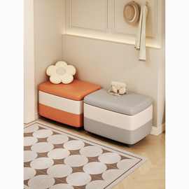 收纳凳可坐人储物沙发凳床尾置物小凳子家用可坐入户换鞋凳收纳箱