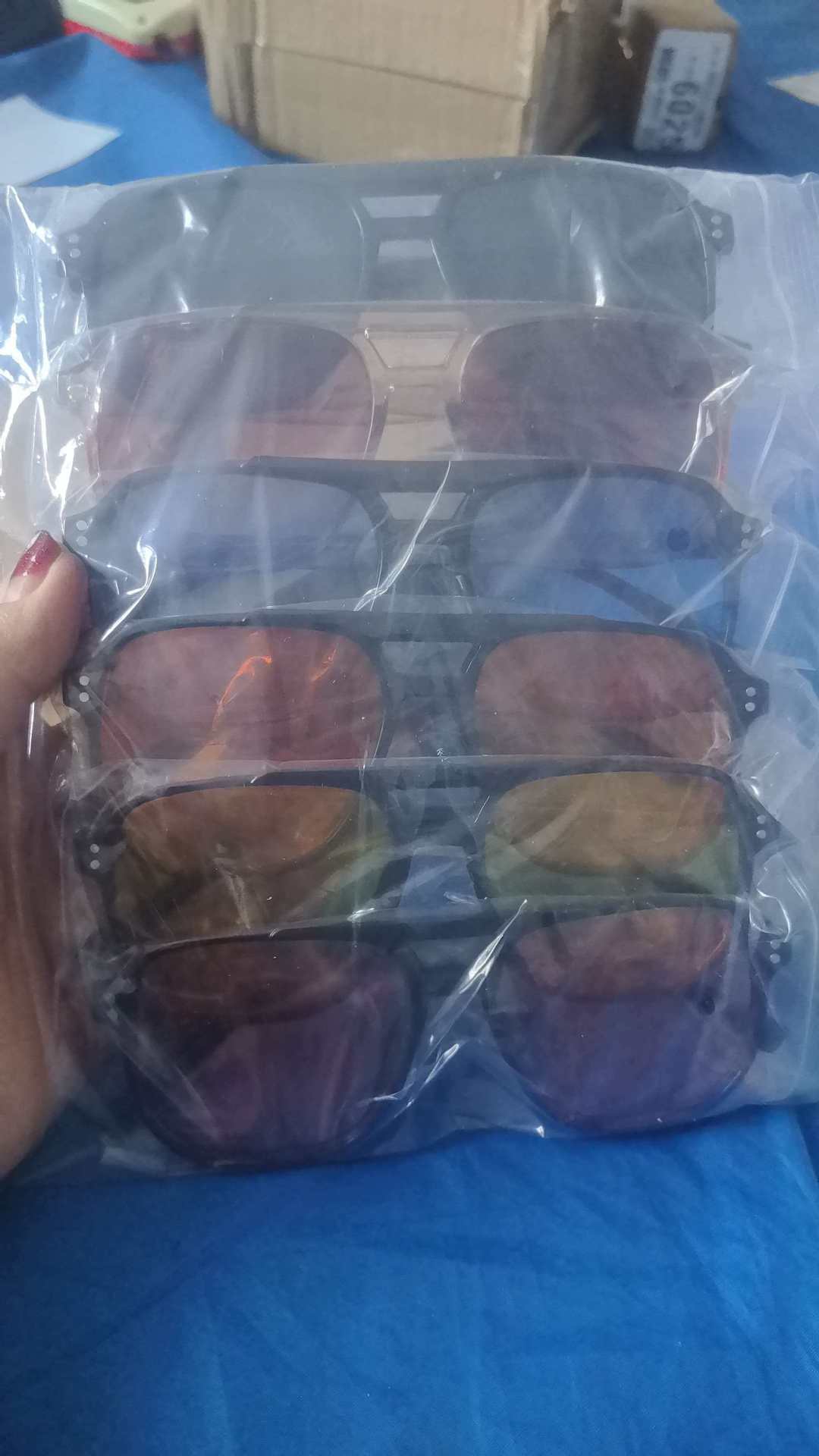 Gafas de sol vintage de doble puente, estilo transfronterizo, modernas y sencillas, con montura grande y lentes de estilo oceánico.
