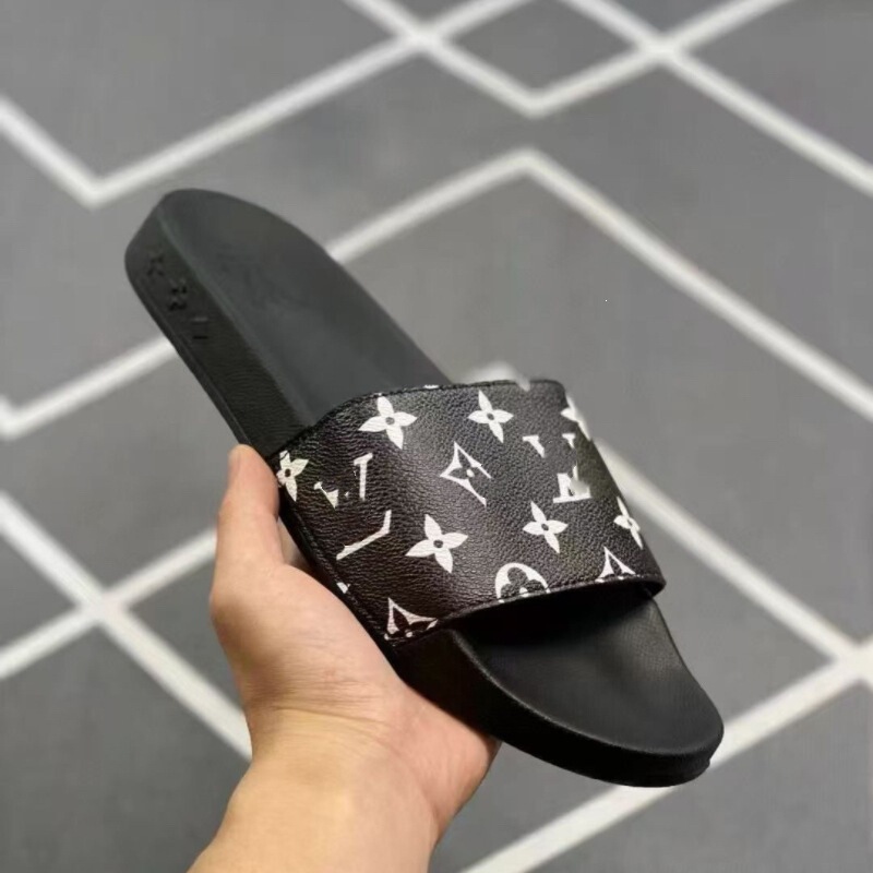 Cross-Border Putian European Station Colorful Classic Monogram Gold-Stamped Casual Home Fashion L Slippers Beach Sandals