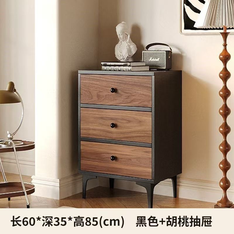中古风实木斗柜卧室客厅靠墙一体抽屉式玄关展示柜厨房复古餐边柜|undefined