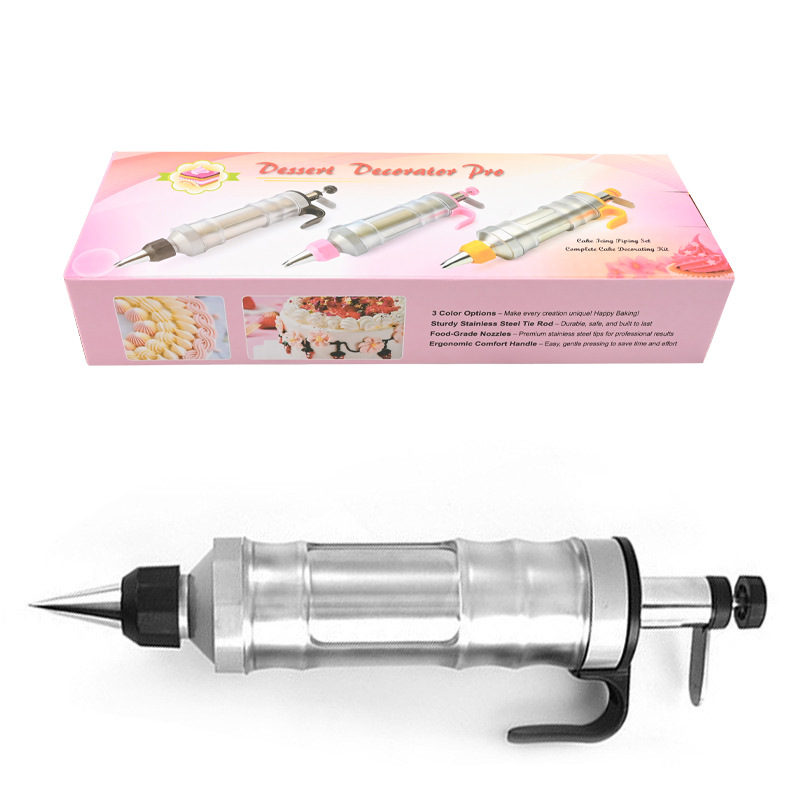 스테인레스 크림 데코레이션 건 [블랙]