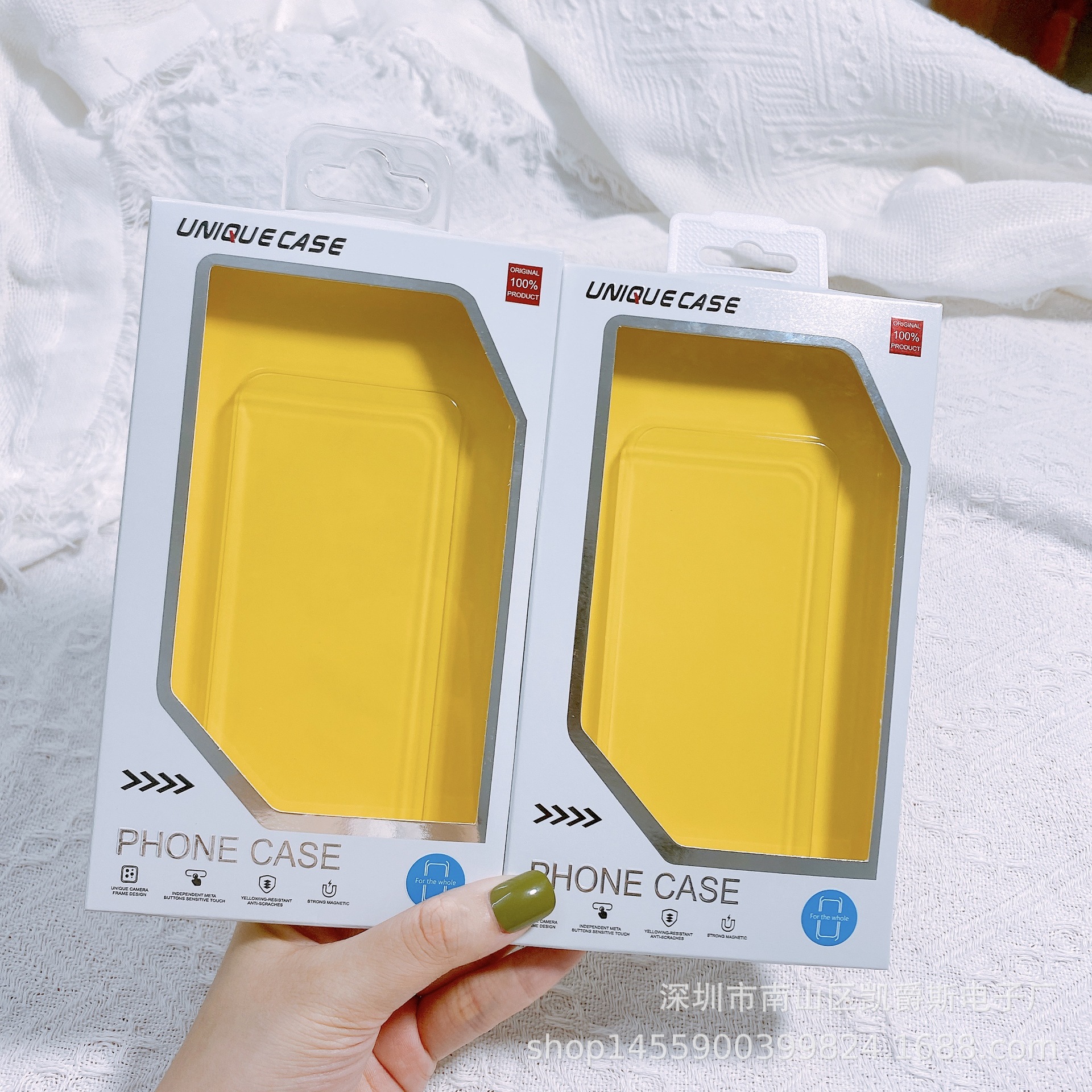 适用于手机壳包装盒折叠壳挂钩包装壳吸塑苹果16pm手机壳包装现货