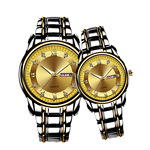 现货专柜情侣手表男女日历夜光防水超薄非机械表精钢国产腕表代发