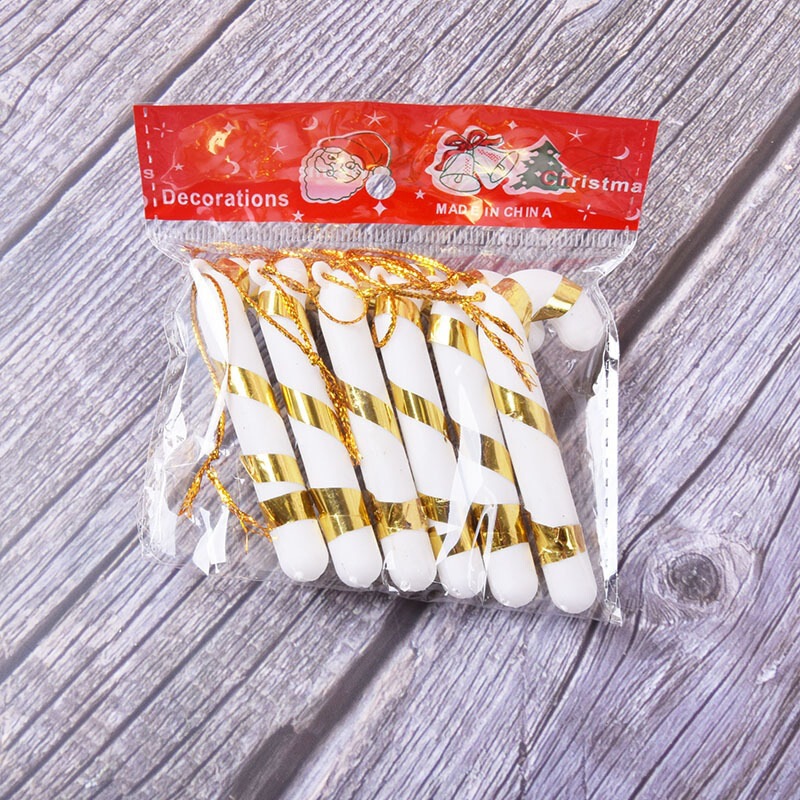 [ソースファクトリー] クリスマスギフトセントアクセサリー 7CM プラスチック製小さな杖装飾ペンダント在庫卸売カラフル|undefined