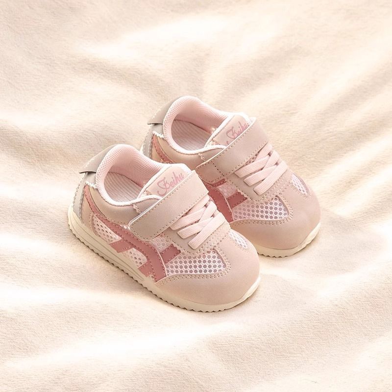 Girls' Shoes Mesh Breathable Moral Training Shoes Baby Shoes Girls' Sports Shoes 2025 Spring and Summer New Kidsren's Sneakers