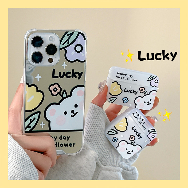Zhitai Apple 14Pro Mobile Phone Case Cartoon Suitable for Iphone15 Mirror Case Airpods2/3 Generation Headphone Cover Zhitai Apple 14Pro Mobile Phone Case Cartoon Suitable for Iphone15 Mirror Case Airpods2/3 Generation Headphone Cover