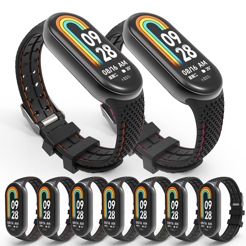 [Silicone Strap For Mi Band 8 Bracelet Rubber Watchband Repla]