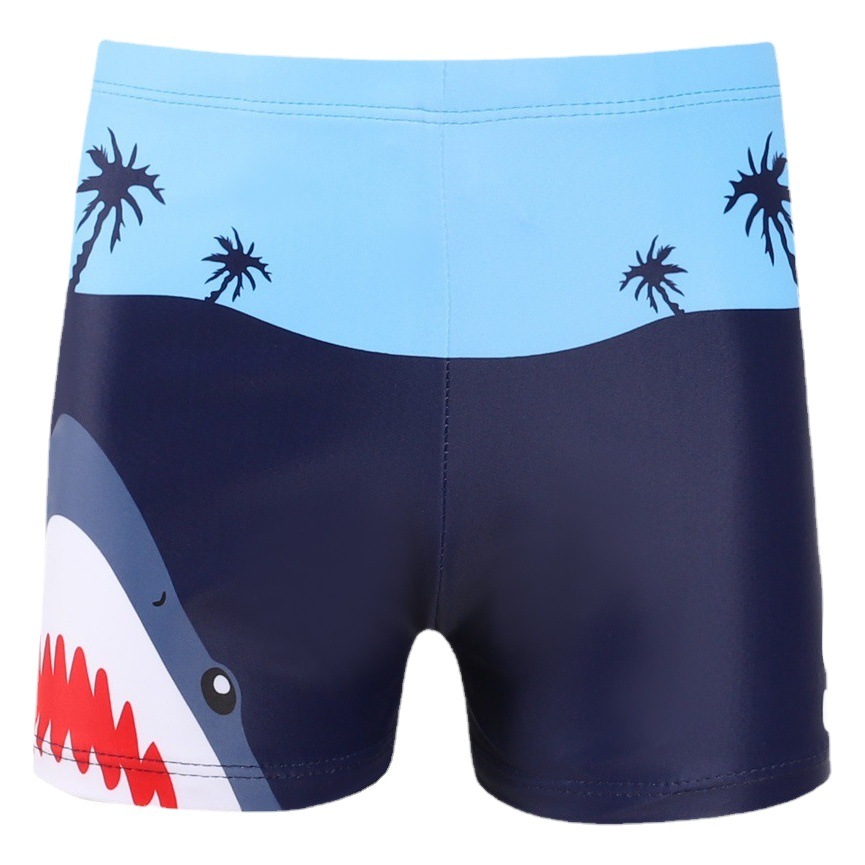 Cross-border new children's swimming trunks infant cartoon printing lace-up swimming trunks baby swimming trunks foreign trade boys swimming trunks