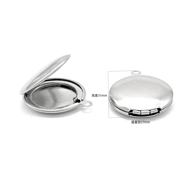 round pendant stainless steel