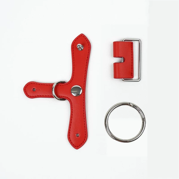 Red silver accessories