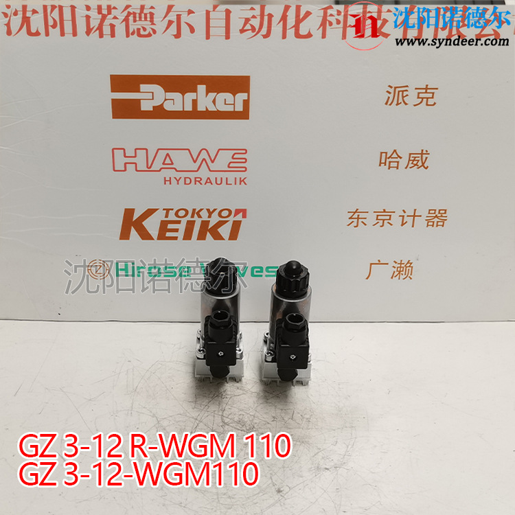 HAWE哈威GZ 3-12-GM 24现货hawe电磁阀截止式换向阀GZ3-12-GM24