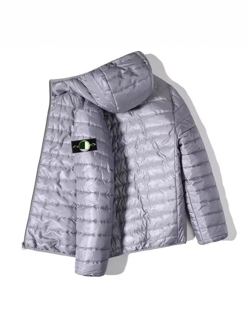 Cross-border STONE marca de moda piedra bordada clásica manga chaqueta con capuzas chaqueta con cremallera para hombres y mujeres