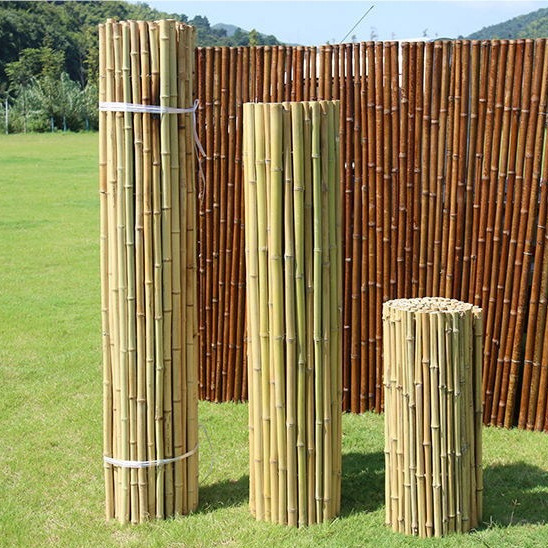 Bamboo Fence Fence Outdoor Courtyard Garden Anti-Corrosion Guardrail Balcony Bamboo Decorative Partition Outdoor Bamboo Fence